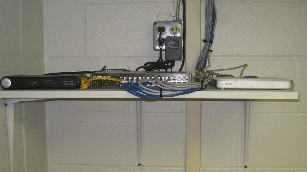 After photo of clean organized network rack installation by Netwire PC